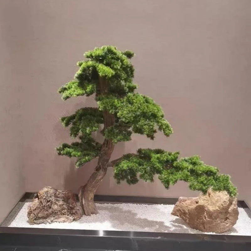 Artificial Pine Bonsai Tree, Large Potted Plants, Welcome, Home, Office, Garden, Hotel Decoration
