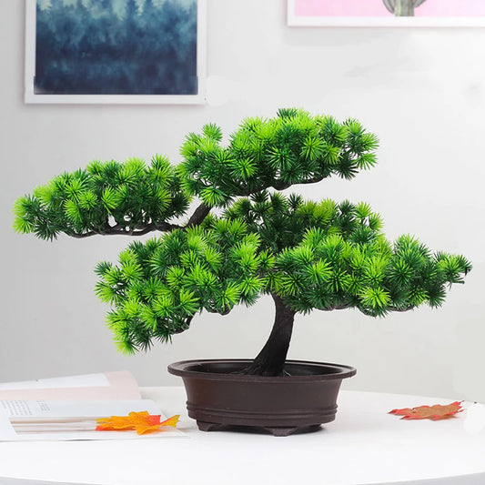 Festival Potted Plant Simulation Decorative Bonsai Home Office Pine Tree Gift DIY Ornament Lifelike Accessory Artificial Bonsai