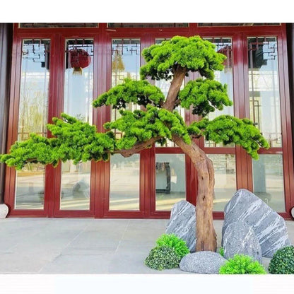 Artificial Pine Bonsai Tree, Large Potted Plants, Welcome, Home, Office, Garden, Hotel Decoration