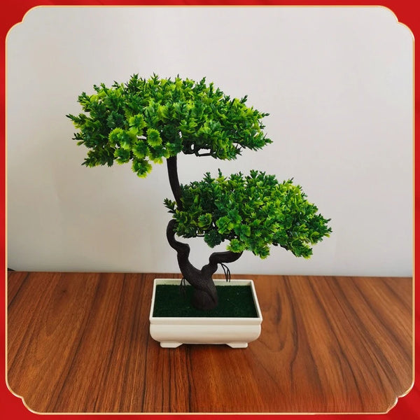 Artificial Pine Tree Bonsai Simulation Plants Pot Plants for Garden Table Home Room Decoration Outdoor Fake Plant Ornaments